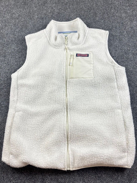 Vineyard Vines Other - VINEYARD VINES Girls White Sherpa Fleece Vest size: XL - 16